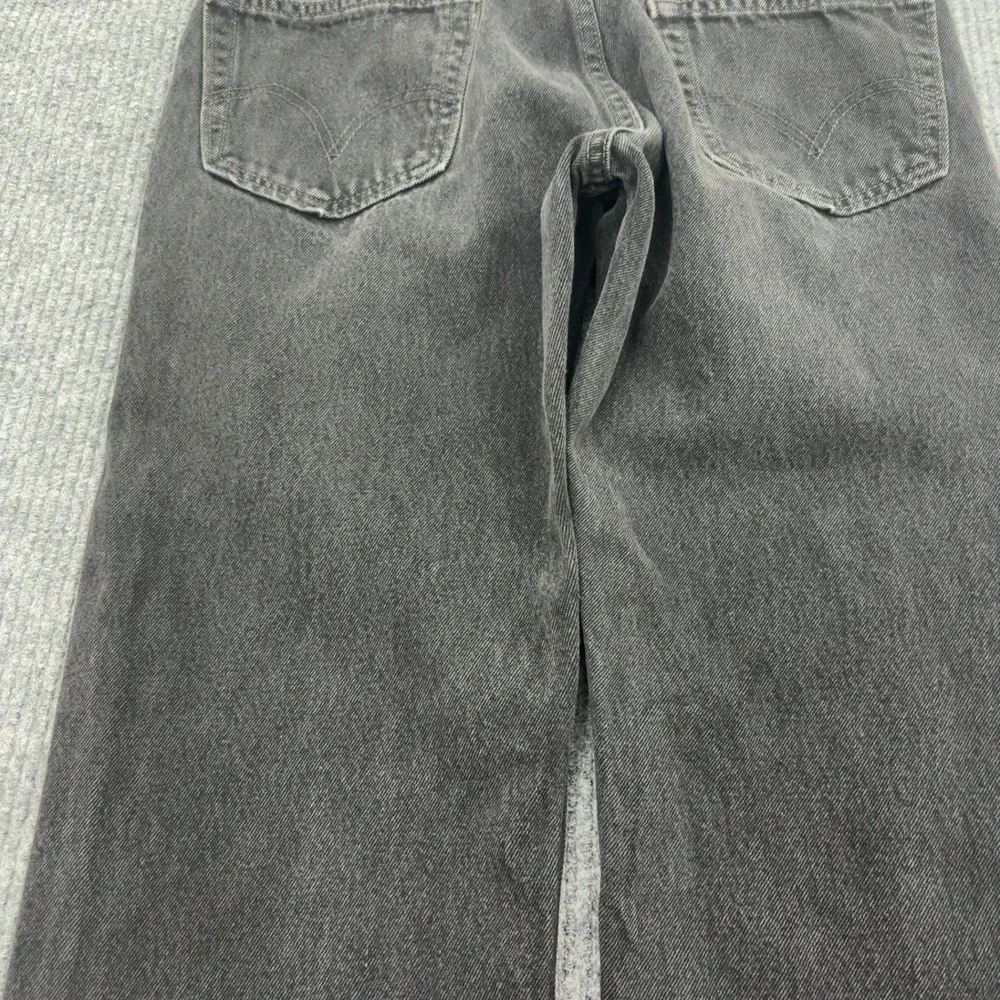 Vintage Levis 505 Jeans Mens W33 L30 Black Cotton Regular Fit Straight Grunge